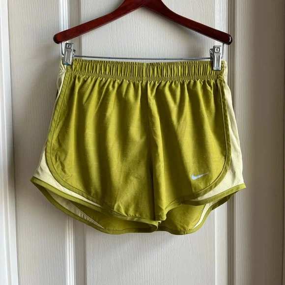 Nike Dri-Fit Running Shorts in Distressed Chartreuse - Picture 1 of 6